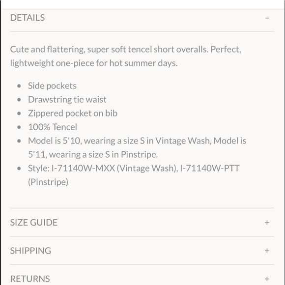 💖Lovestitch Dree tencel  shorts overalls, small, blue stonewashed - Picture 5 of 8